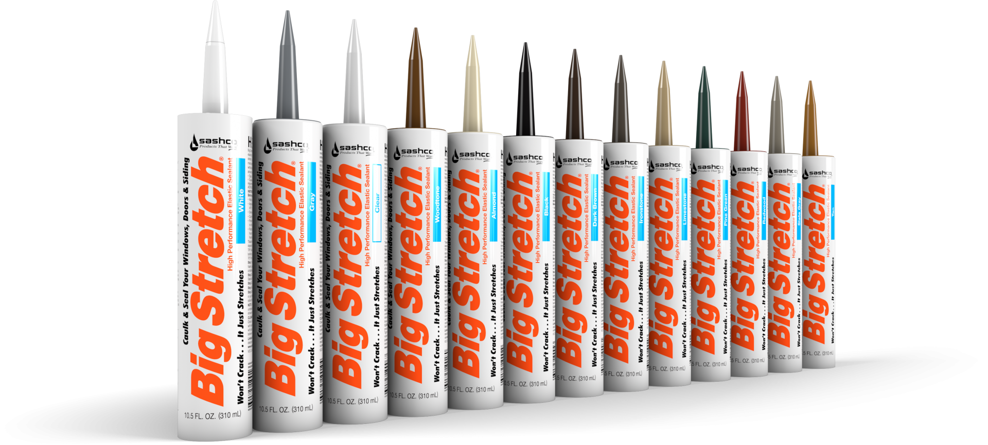 Big Stretch® by Sashco, Acrylic Caulk for Windows & Doors
