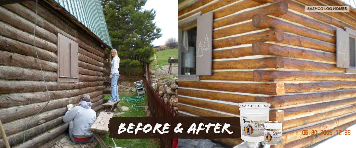 Check Mate® Log Caulk to Seal Cracks and Checks in Log Homes