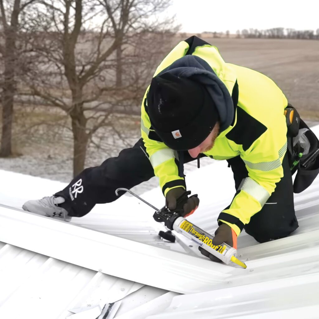 ThroughTheRoof_metalroof_coldweather_application | Sashco
