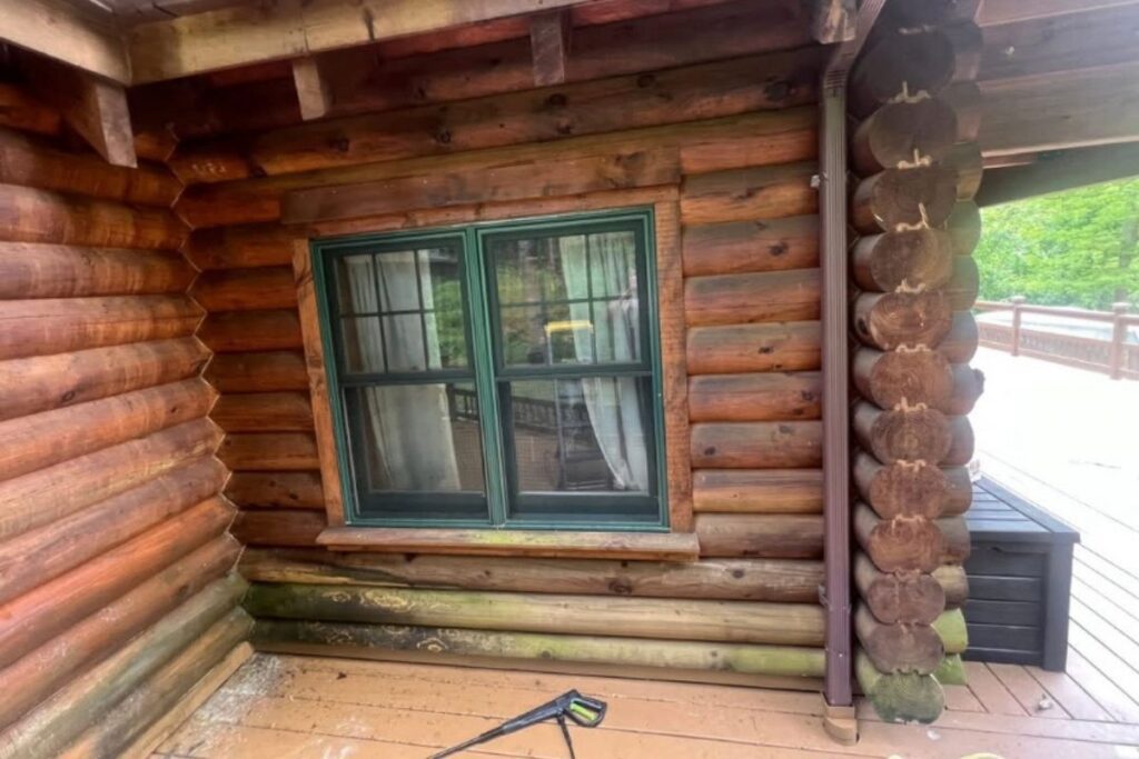 Joseph Smidt DIY Log Restoration Story- Before