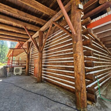 North Idaho Log Home Restoration After