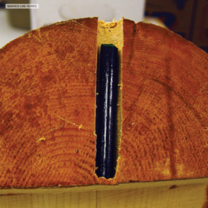 Borate Rods for Log Home Repair